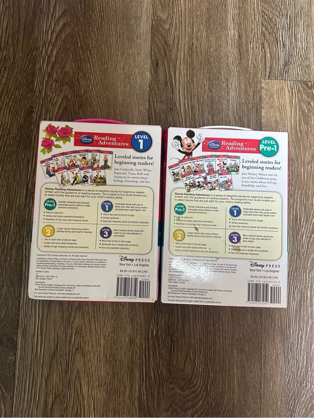 Disney Reading Adventures Storybook Sets - Disney Princesses Level 1 and Mickey